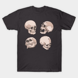 skull figure in different angle T-Shirt